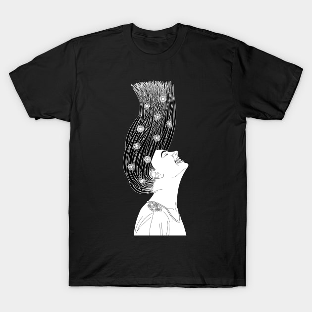 Serendipity BW T-Shirt by freshinkstain